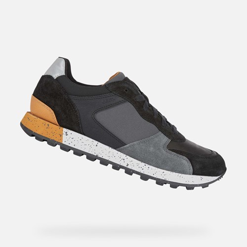 Pánské Tenisky Geox Ponente Černé | SIH-930875