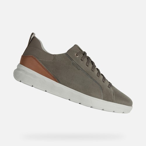 Pánské Tenisky Geox Spherica Ec4 Taupe | XBY-267930